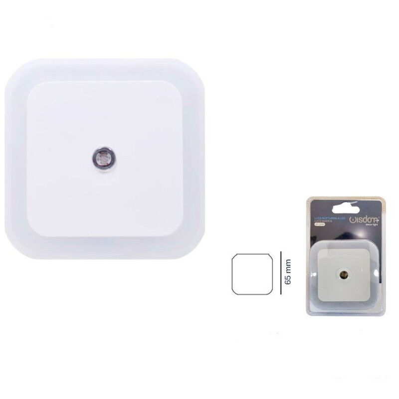 foto del prodotto trade shop traesio wisdom luce notturna a led luce bianca lampada per camera da letto corridoio dt 2191 