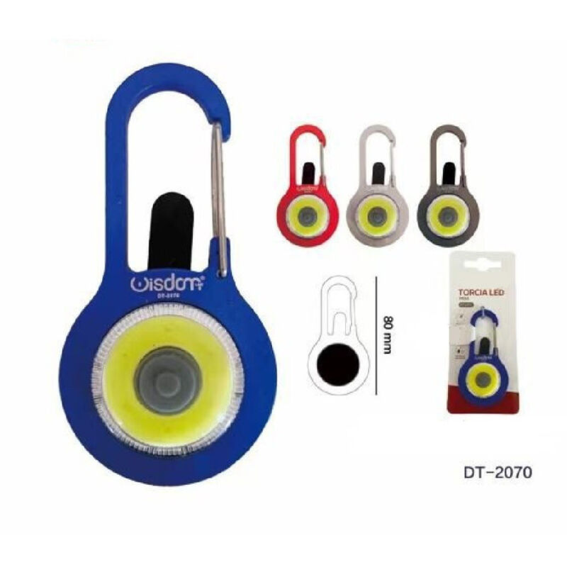 foto del prodotto trade shop traesio wisdom mini torcia a led cob in alluminio tascabile portatile in vari colori dt 2070 
