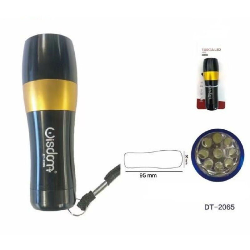 foto del prodotto trade shop traesio wisdom mini torcia elettrica luce led cob tascabile portatile resistente gancio dt 2065 