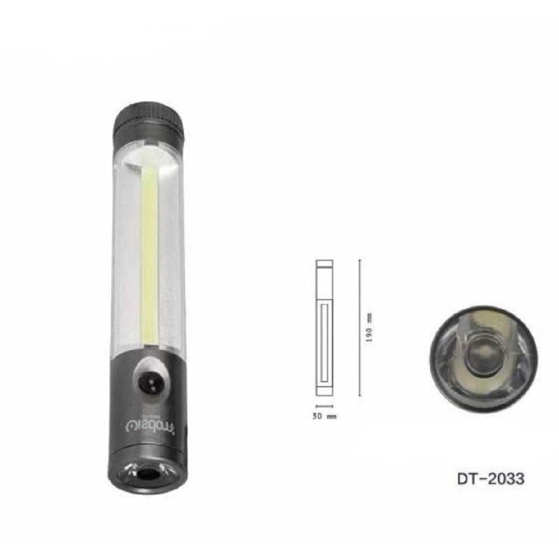 foto del prodotto trade shop traesio wisdom mini torcia led cob da lavoro doppia emissione luce tascabile escursioni dt 2033 