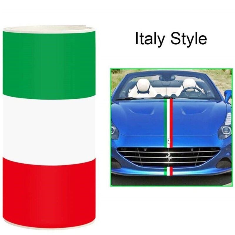 foto del prodotto trade shop traesio - wisdom - pellicola carbonio bandiera italia ws1046 15x500 cm adesiva wrapping auto moto -