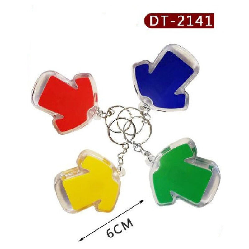 foto del prodotto trade shop traesio wisdom set 4 pezzi mini torcia led portachiavi a forma di maglietta da calcio dt 2141 