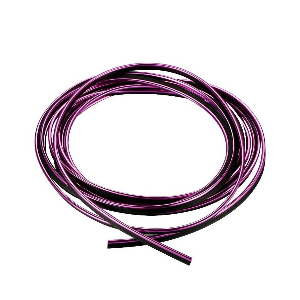 foto del prodotto trade shop traesio wisdom striscia profilo decorativa adesivo cromato cromata viola ws1180 5 metri auto 