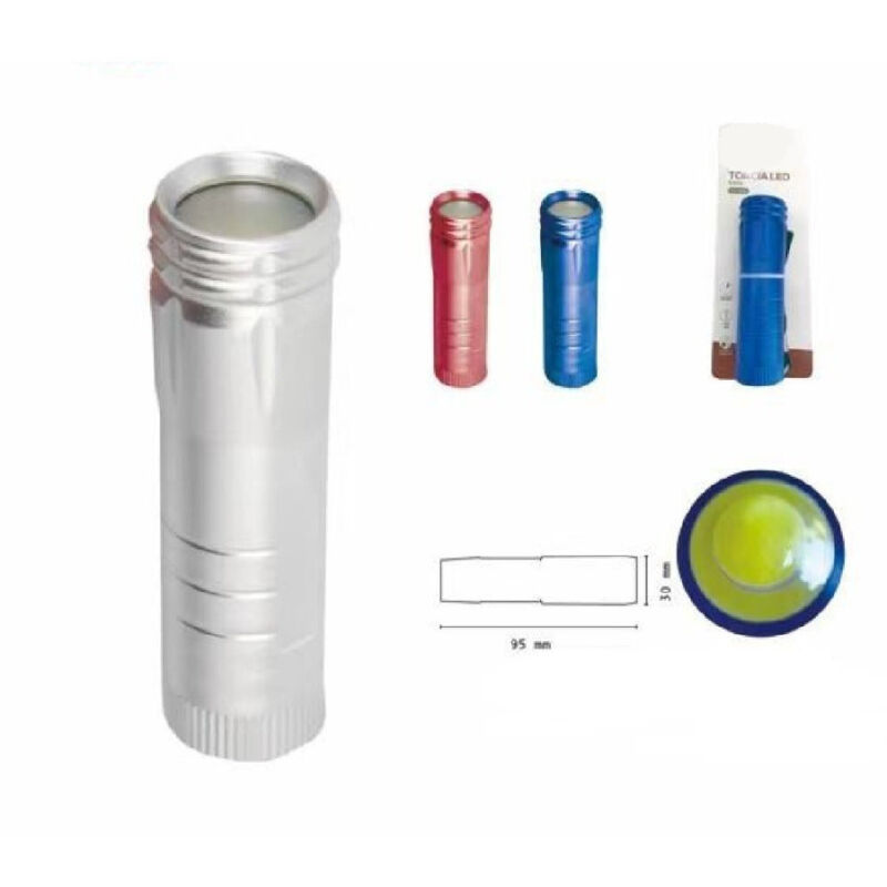 foto del prodotto trade shop traesio wisdom torcia elettrica luce led smd in alluminio tascabile portatile resistente dt2036 