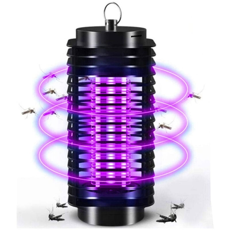 foto del prodotto trade shop traesio zanzariera elettrica anti zanzare mosche lampada uv led 3w elettroinsetticida 