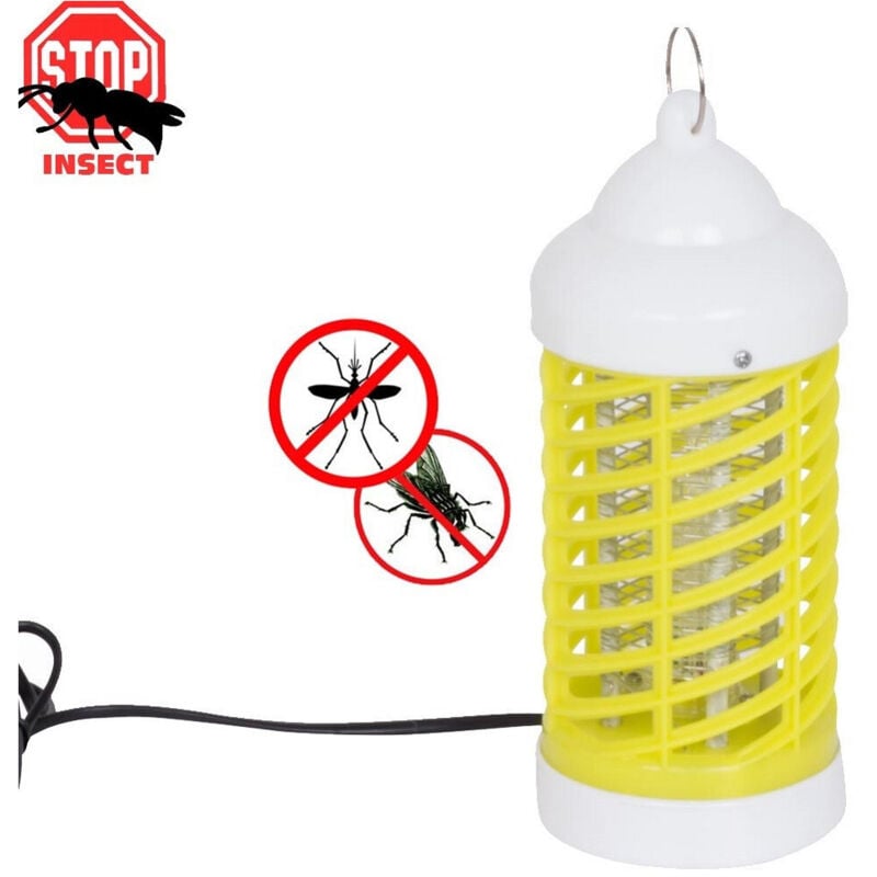 foto del prodotto trade shop traesio zanzariera elettrica lampada insetticida mosca moskito killer 2w 9 x 21 cm 