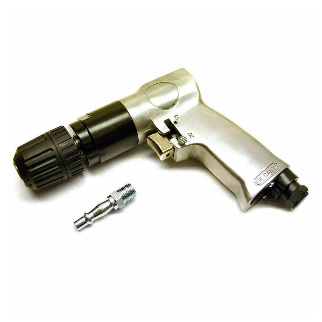 foto del prodotto trade shop trapano aria compressa avvitatore autoserrante reversibile mandrino 3 8 quot hy 3547 