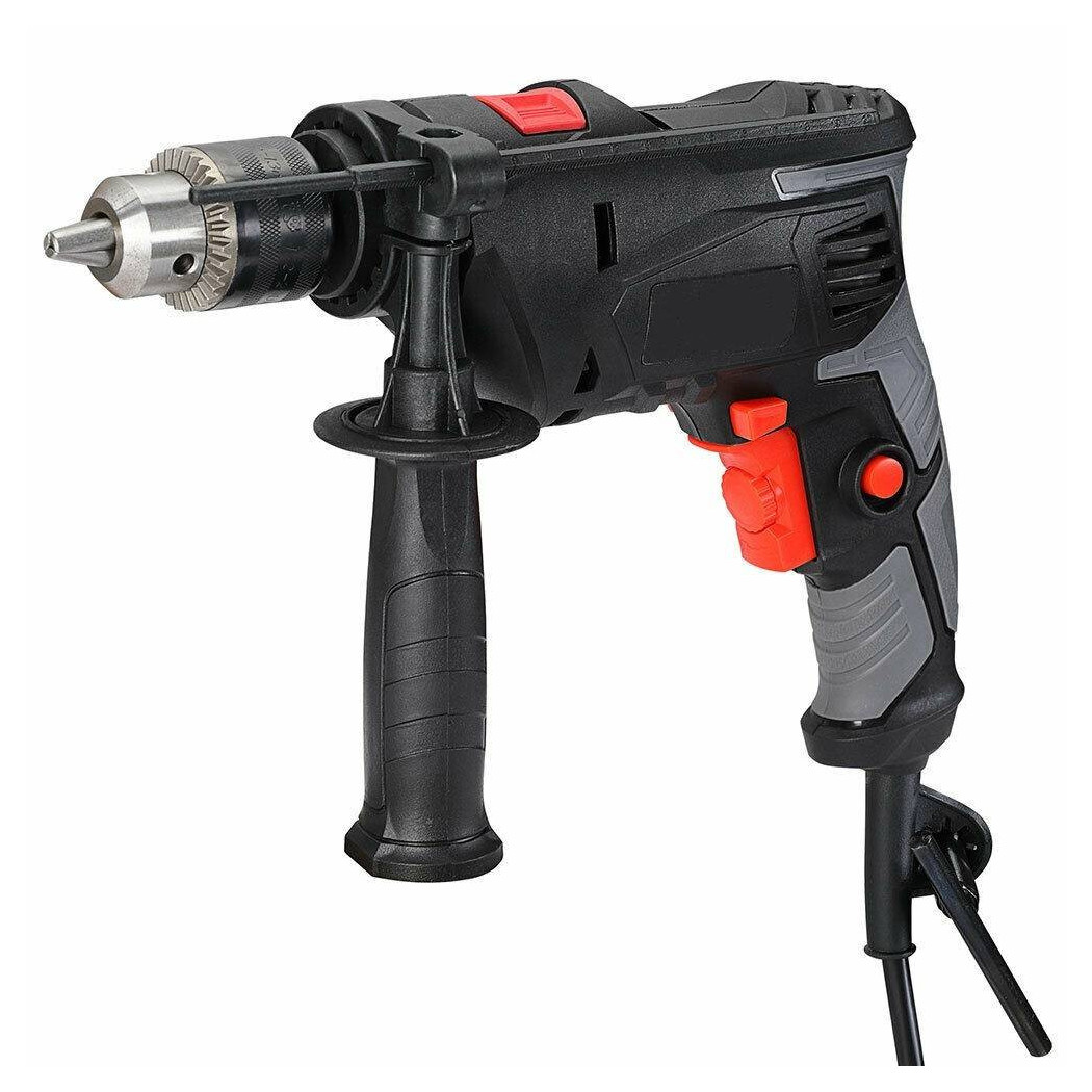 foto del prodotto trade shop trapano elettrico a percussione 710w velocita regolabile 3000rpm mandrino 13 mm 