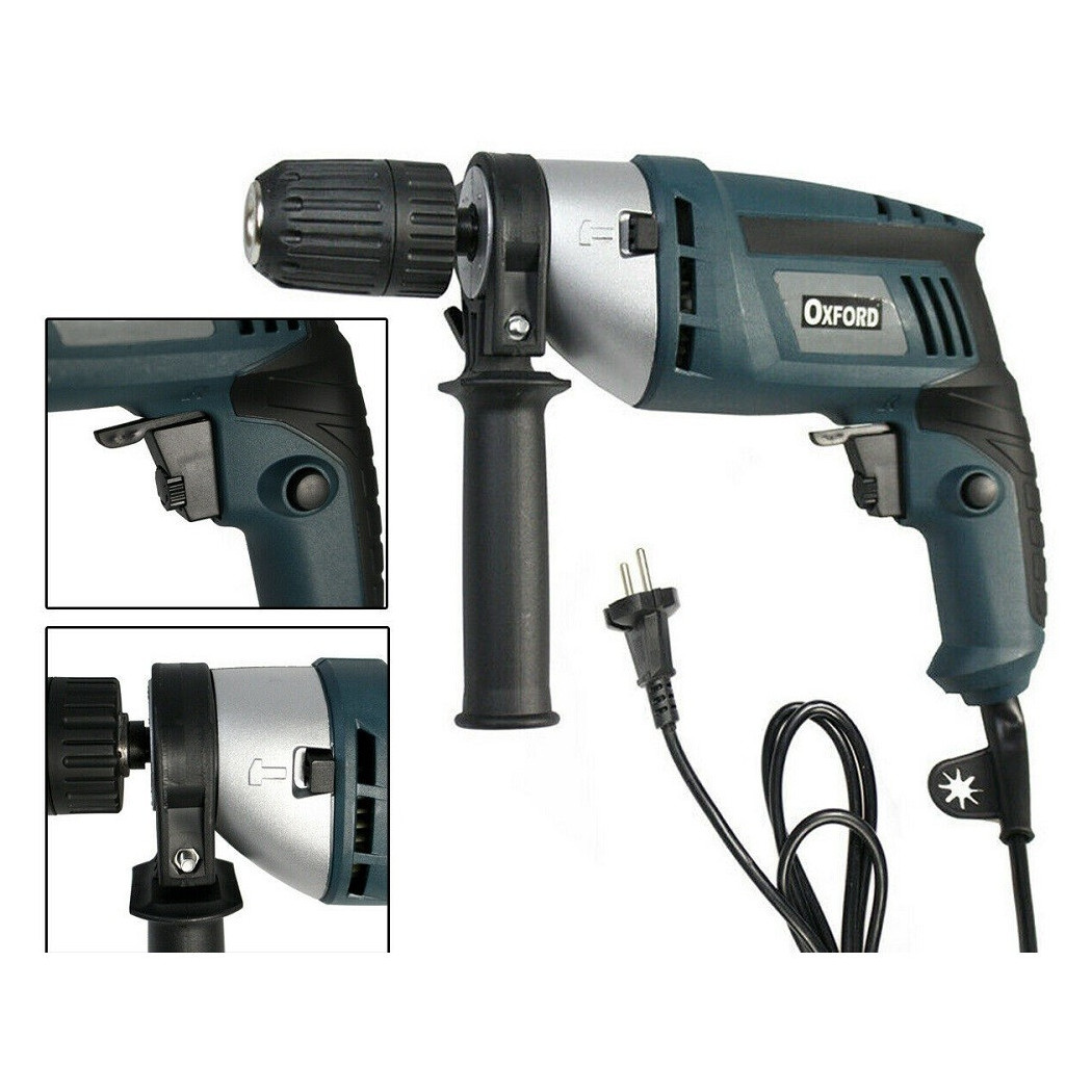 foto del prodotto trade shop trapano elettrico avvitatore autoserrante 750w watt 13mm 3000rpm percussione 