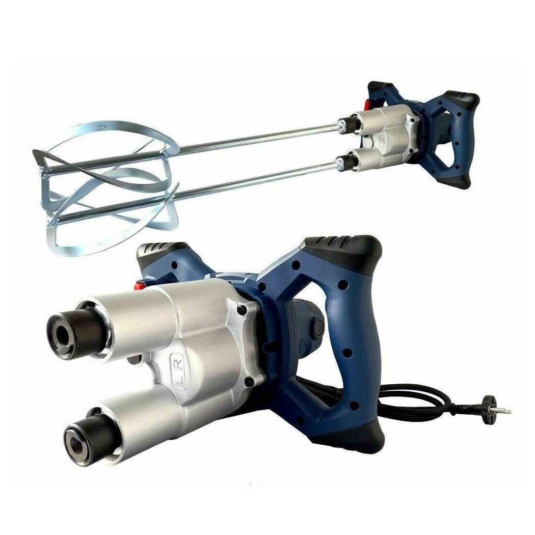 foto del prodotto trade shop trapano miscelatore mescolatore 2 fruste per colla e malta 1500w rehm 150c 