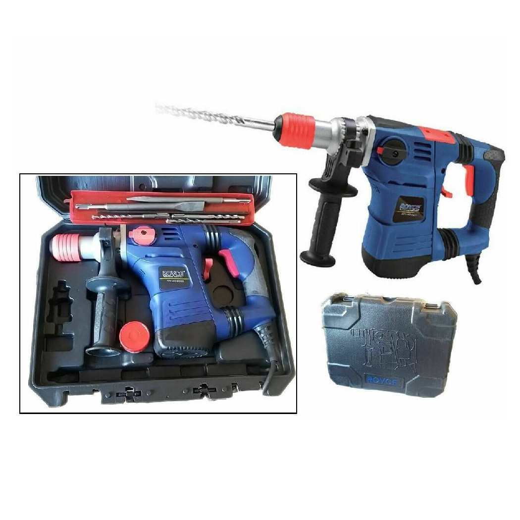 foto del prodotto trade shop trapano scalpellatore martello demolitore 2050w 40mm tassellatore 5 accessori 