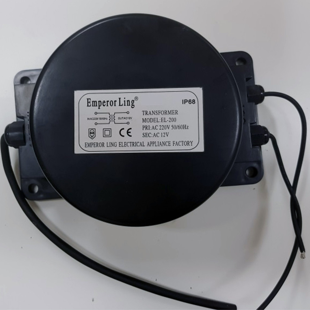 foto del prodotto trade shop trasformatore impermeabile ip68 12v 100w 8.5a 50 60hz corrente piscina luce acqua 