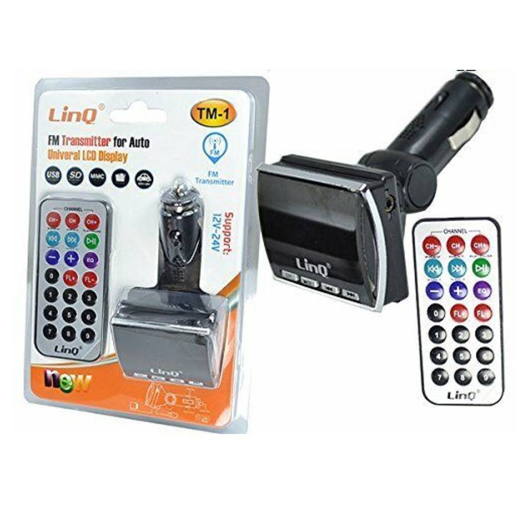foto del prodotto trade shop trasmettitore fm bluetooth mp3 usb sd mmc per auto linq tm 1 lettore 