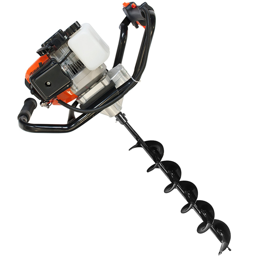 foto del prodotto trade shop trivella mototrivella 2 mani trivellatrice a scoppio 52cc 2 con punta da 150 mm 