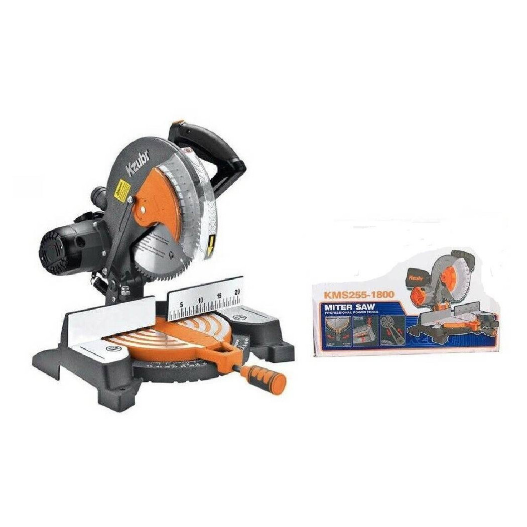 foto del prodotto trade shop troncatrice per legno k10582 1800 watt con piano sega circolare 255 mm 