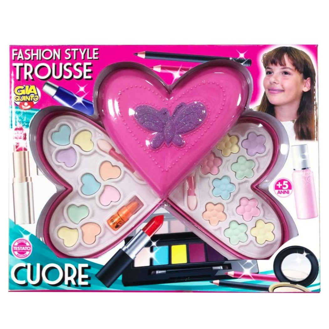 foto del prodotto trade shop trousse fashion style trucco ombretti e rossetto gioco sicuro per bambine et 5 