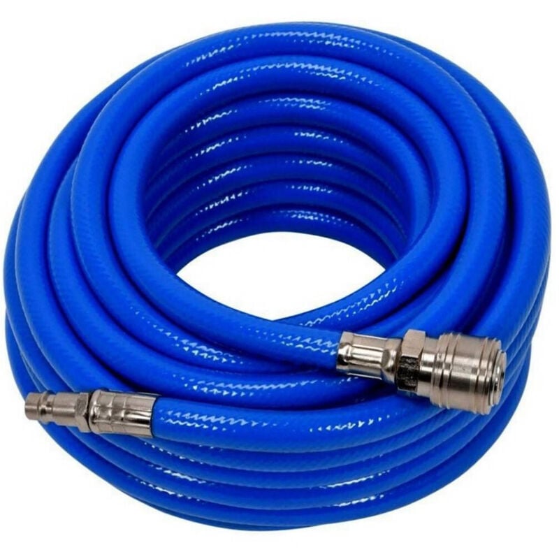 foto del prodotto trade shop tubo aria compressa flessibile per compressore 10 metri raccordo rapido 1 4 
