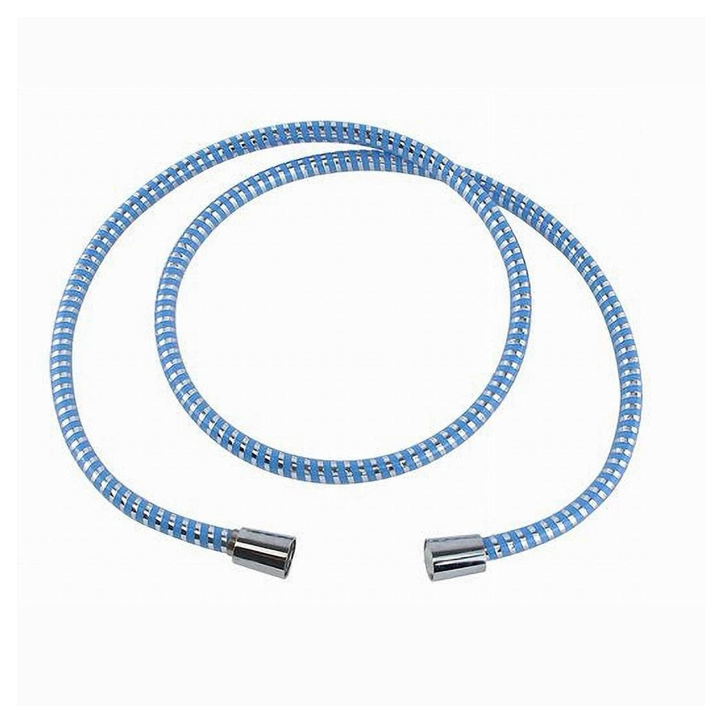 foto del prodotto trade shop tubo laccio flessibile doccia 2 metri laccio pvc rivestimento blu ricambio 87298 