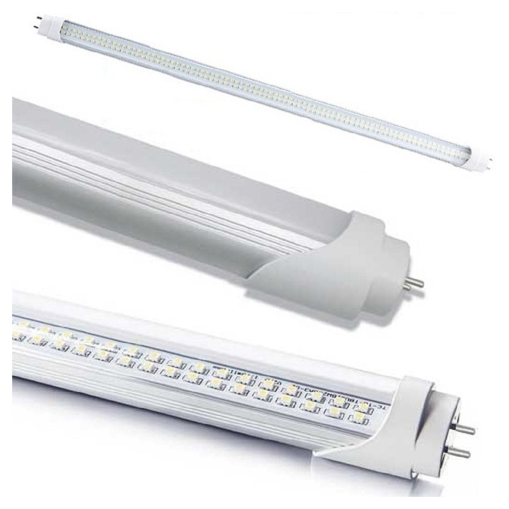 foto del prodotto trade shop tubo neon a led t8 60cm 90cm 120cm 150cm 6000k 3000k luce fredda calda neutra bianco freddo copertura trasparente 120 cm 