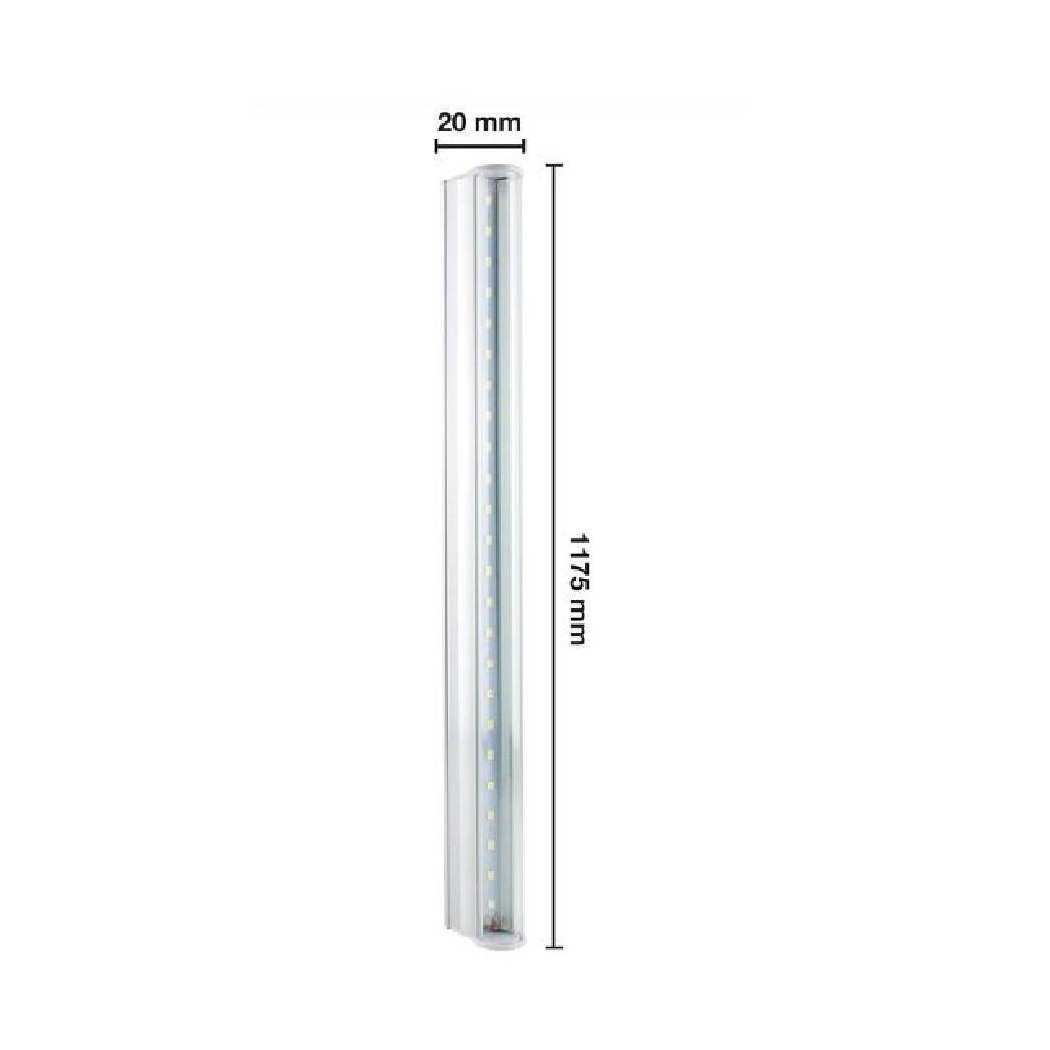 foto del prodotto trade shop tubo neon led t5 21 watt plafoniera 120cm luce caldo freddo naturale bianco freddo 