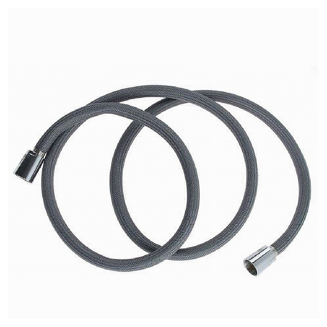 foto del prodotto trade shop tubo per doccia flessibile 1.5metri grigio 150cm bagno laccio doccetta box 87284 