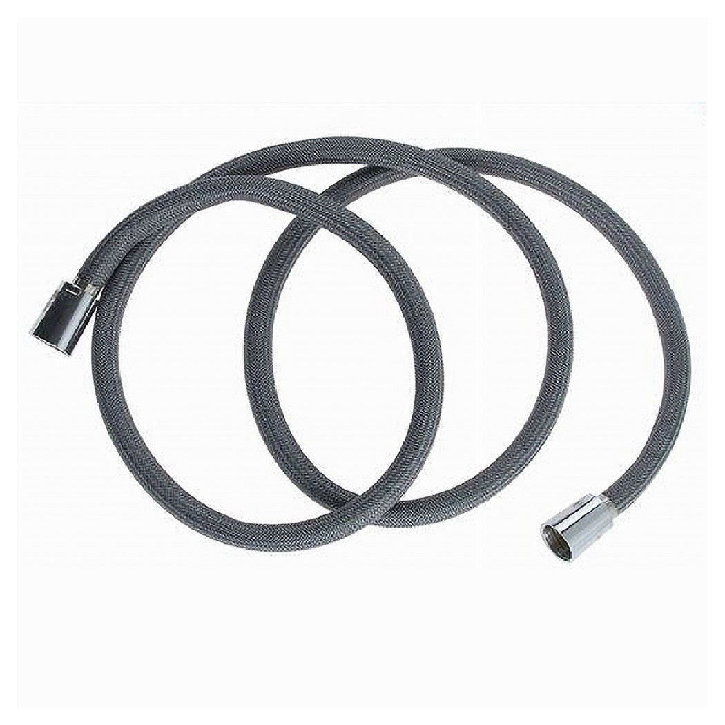 foto del prodotto trade shop tubo per doccia flessibile 1.8 mt grigio 180 cm bagno laccio doccetta box 87285 