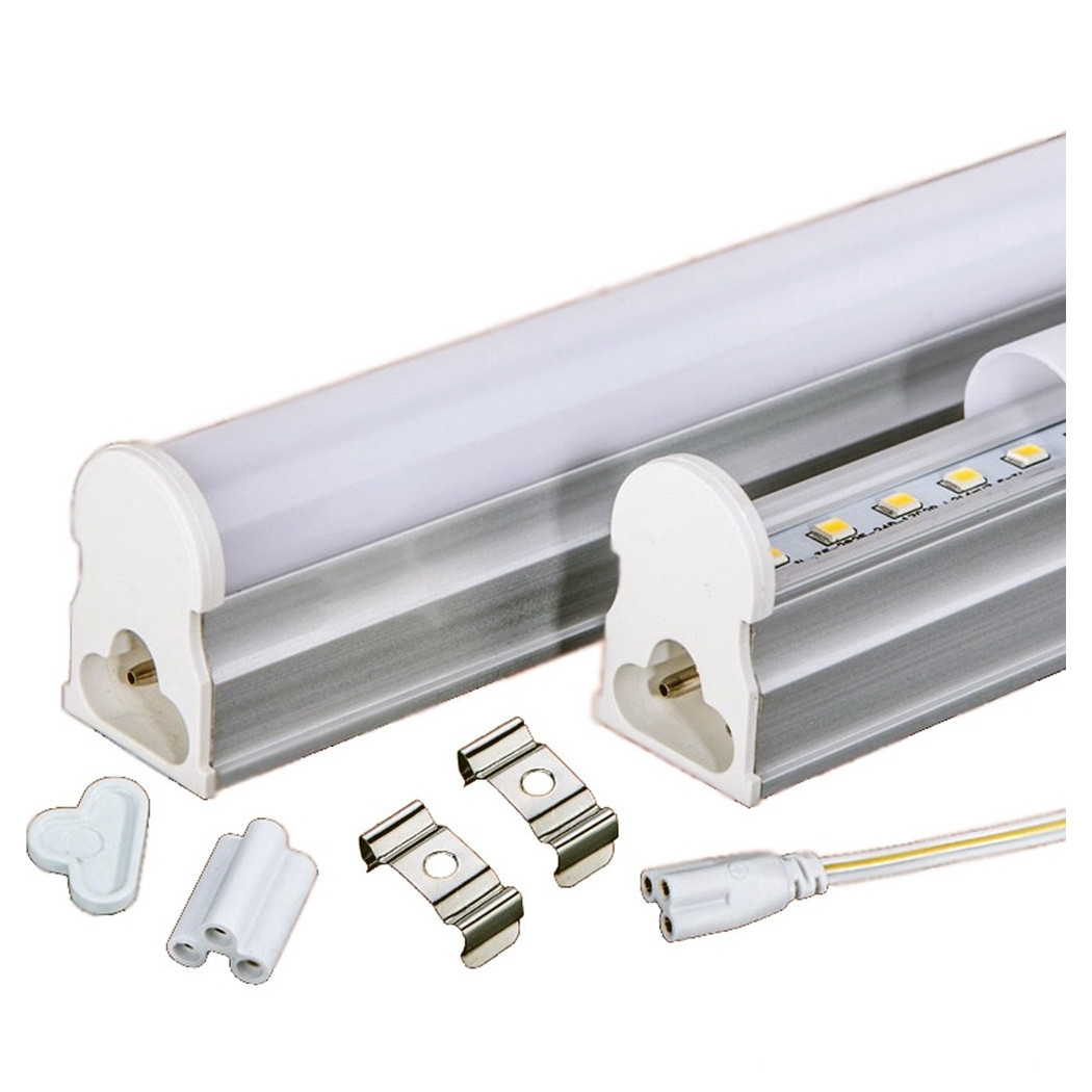 foto del prodotto trade shop tubo t5 neon led 7 w watt 60 cm 630 lumen per uso interno luce bianca plafoniera bianco freddo 