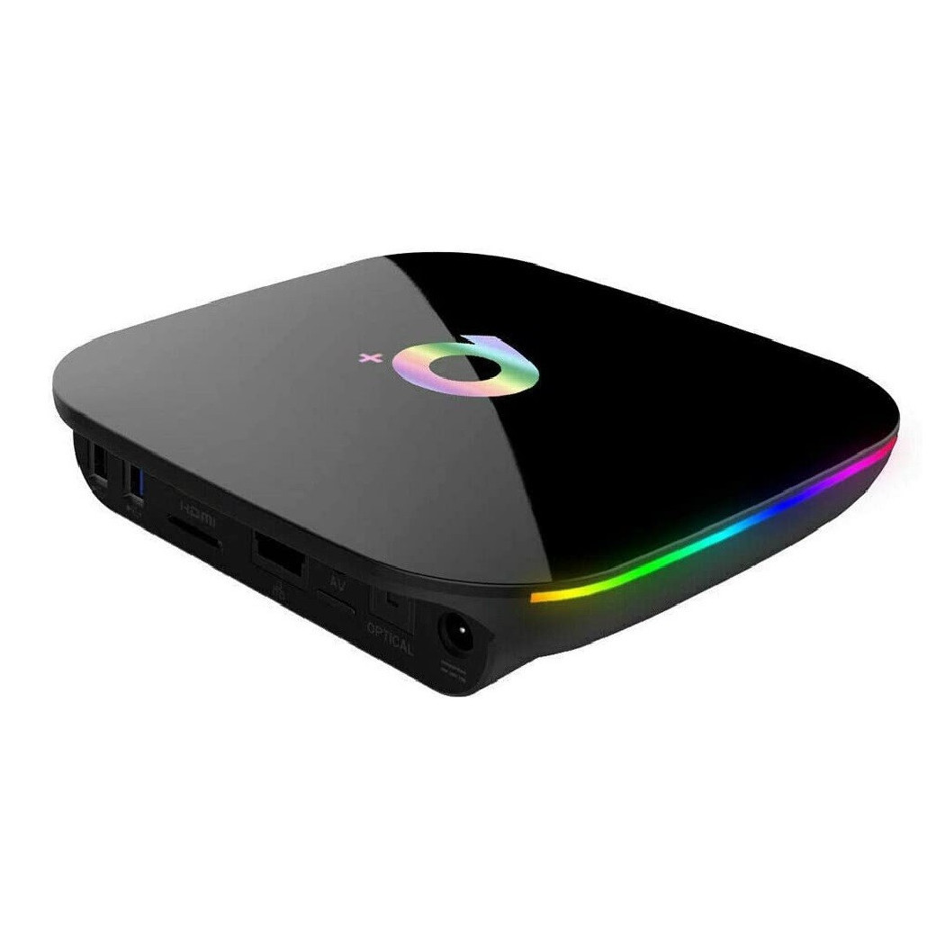 foto del prodotto trade shop tv box android 9.0 q plus 4gb ram 64 gb rom smart tv netflix youtube facebook 