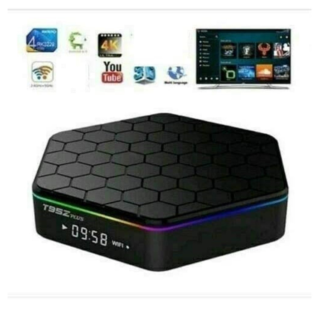 foto del prodotto trade shop tv box android 9.0 t95z plus 4gb ram 64gb rom q5 youtube smart tv cw487 