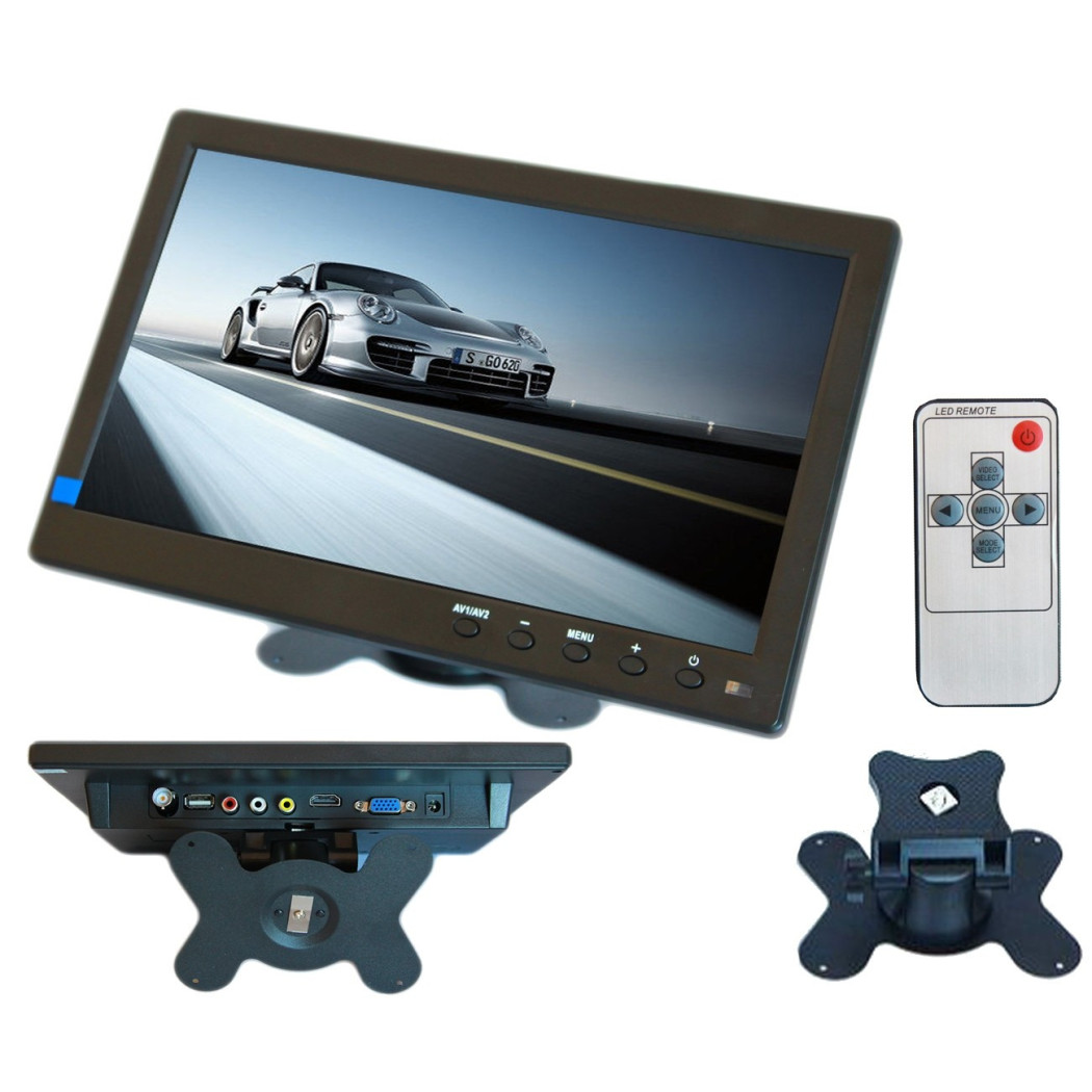 foto del prodotto trade shop tv televisore monitor lcd digitale 10.1 39 tft per videosorveglianza vga bnc hdmi 