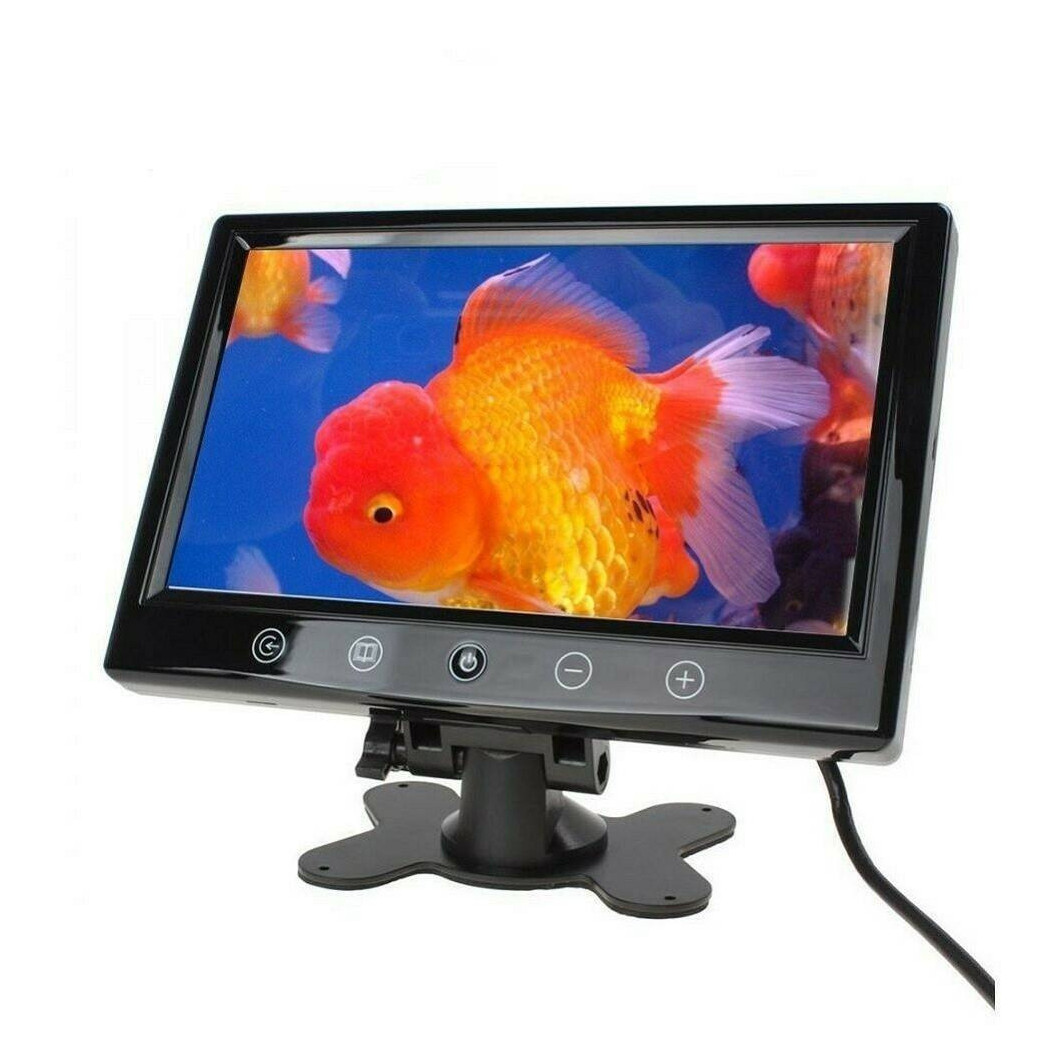 foto del prodotto trade shop - tv televisore monitor lcd digitale 10.1 tft led hd poggiatesta sorveglianza av -