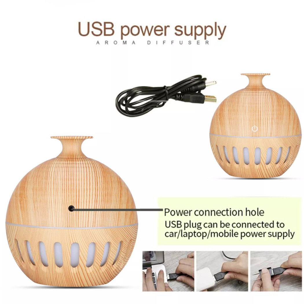 foto del prodotto trade shop umidificatore ultrasuoni diffusore di aromi oli essenziali per aromaterapia anf2 