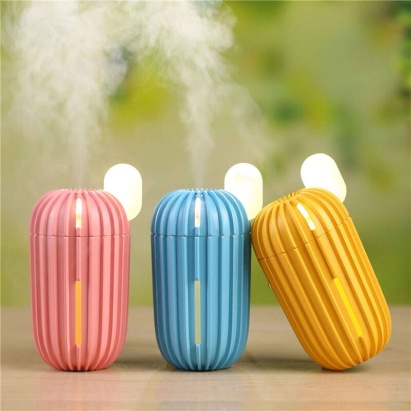 foto del prodotto trade shop umidificatore usb ultrasuoni cactus 200ml aromaterapia diffusore depuratore casa 