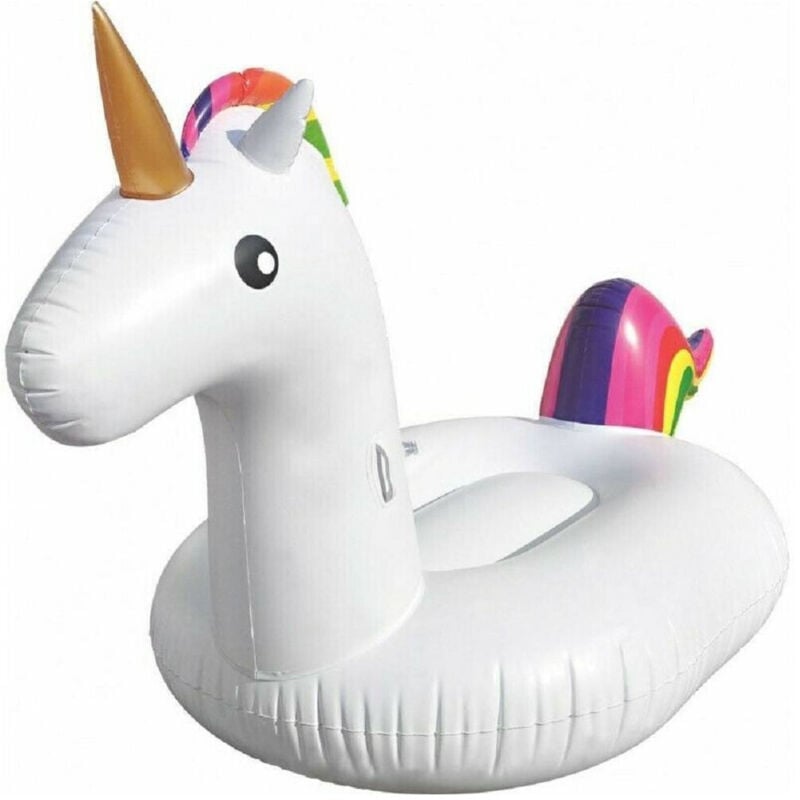 foto del prodotto trade shop unicorno gigante gonfiabile galleggiante isola mare piscina 2 x 1 x 0,9 mt 