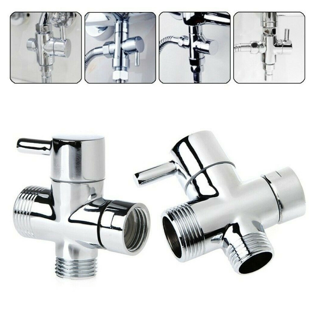 foto del prodotto trade shop valvola deviatrice deviatore 3 vie rubinetto ricambio doccia 1 2 quot 3 4 quot 79352 