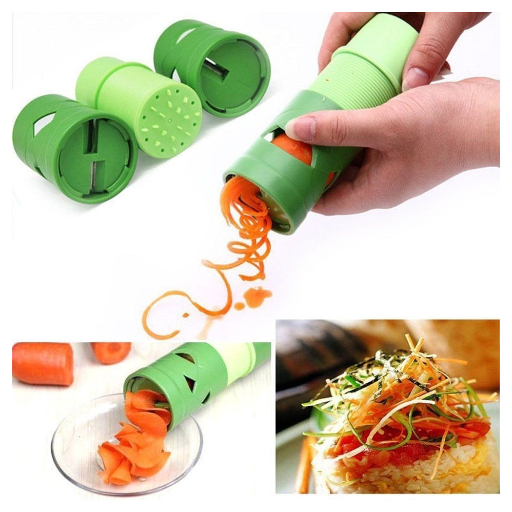 foto del prodotto trade shop veggie twister affettatrice a spirale frutta e verdura grattugia tagliaverdure 