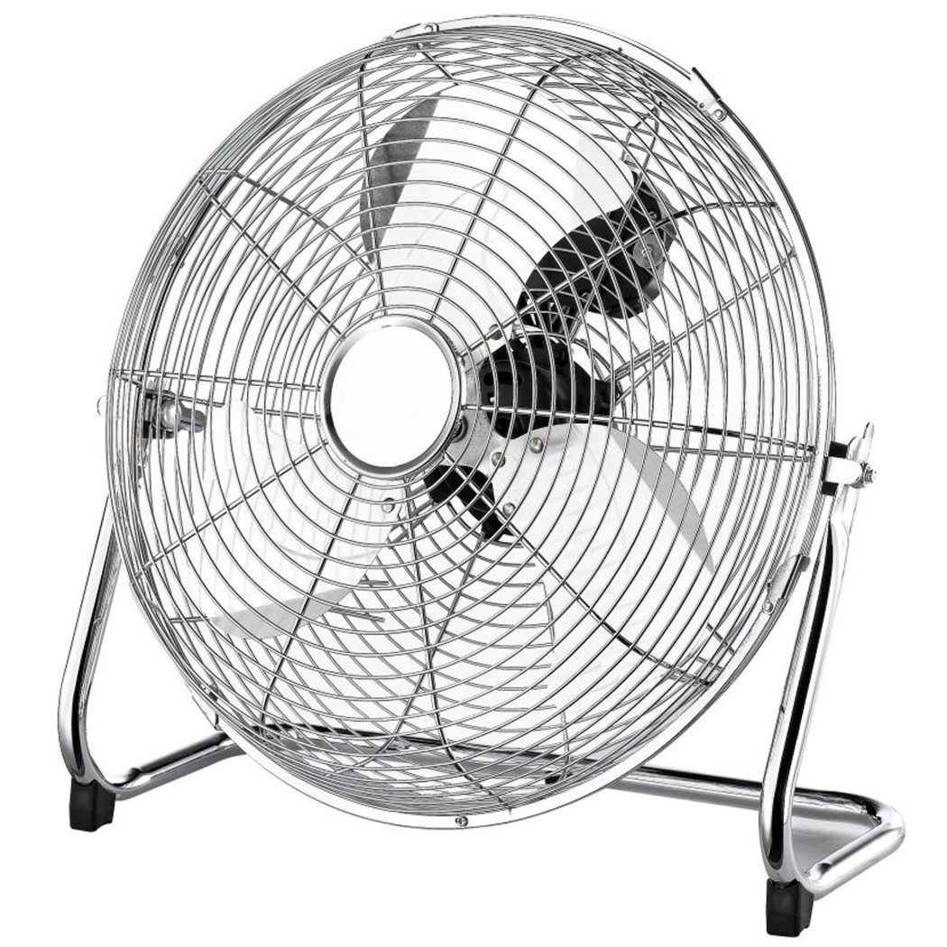 foto del prodotto trade shop ventilatore da pavimento terra in metallo 120w con 3 pale 50cm motore 3 velocit 