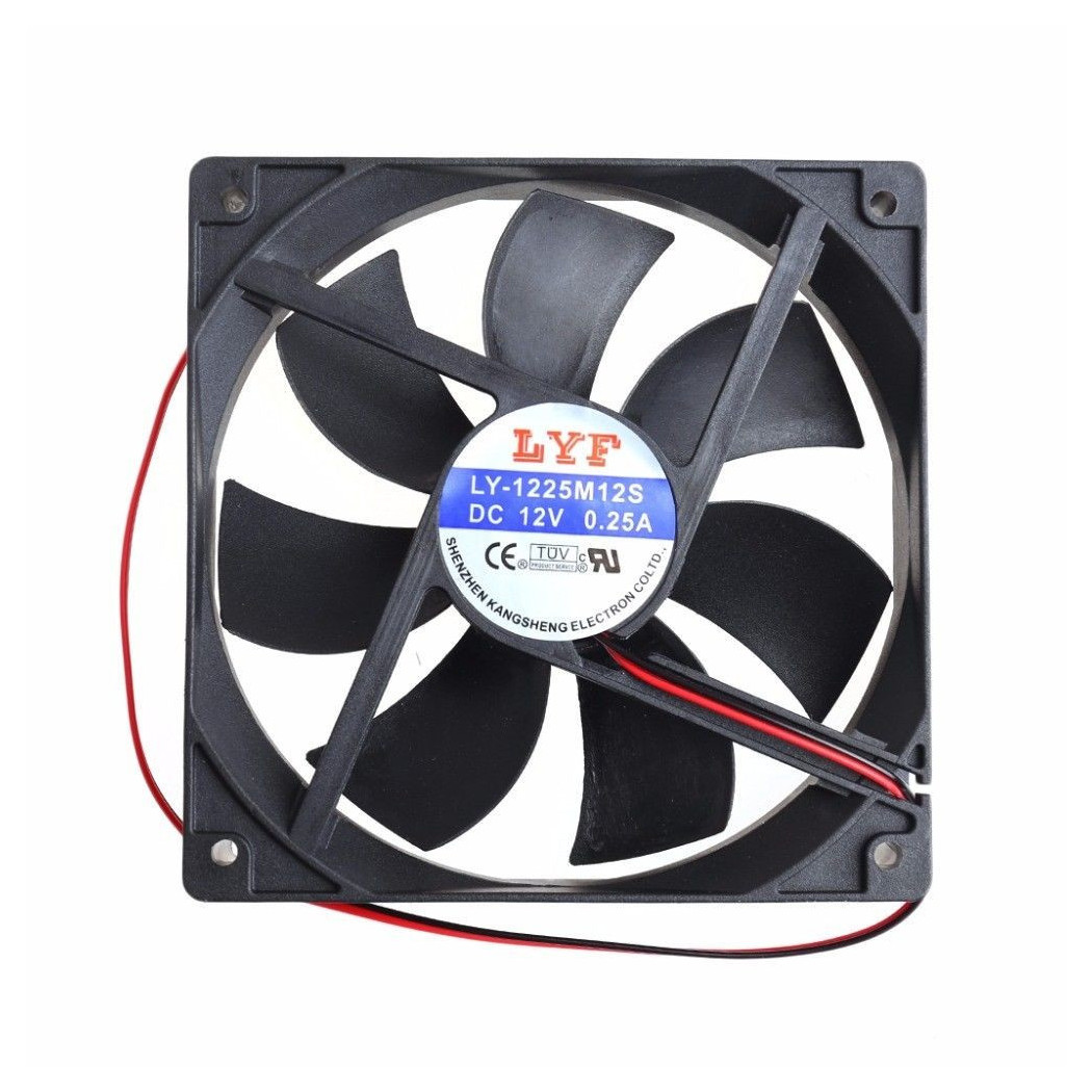 foto del prodotto trade shop ventola pc 120mm x 25mm pc chassis case fan 12v 0.25a 1200rpm 60cfm 