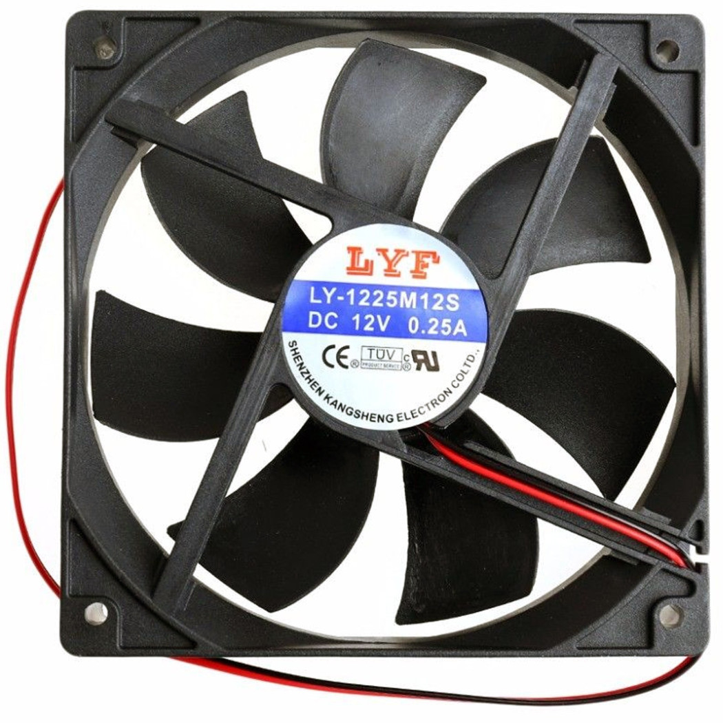 foto del prodotto trade shop ventola pc 120mm x 25mm pc chassis case fan 12v 0.36a 1200rpm 60cfm 