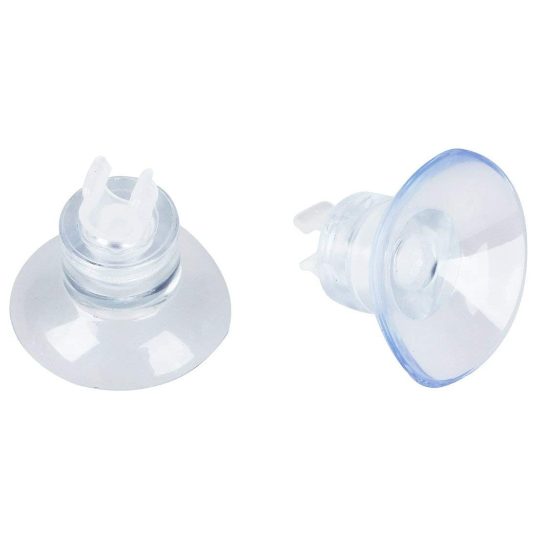 foto del prodotto trade shop ventosa 10 pezzi clip 2.5cm tubo 6440 acquario plastica ventose portafiltri 