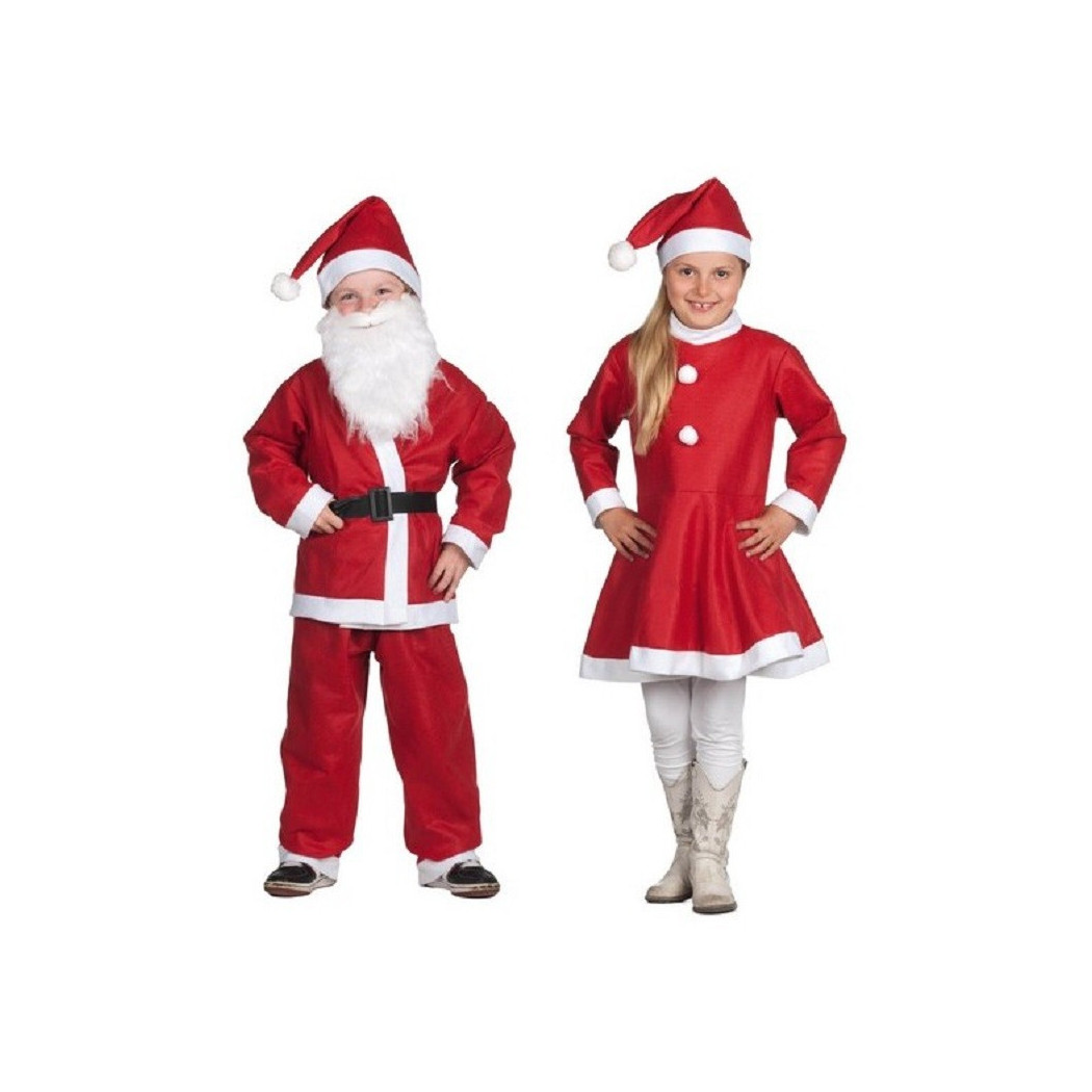 foto del prodotto trade shop vestito vestitino per bambini babbo natale bambini e bambine da 6 a 9 anni rosso 