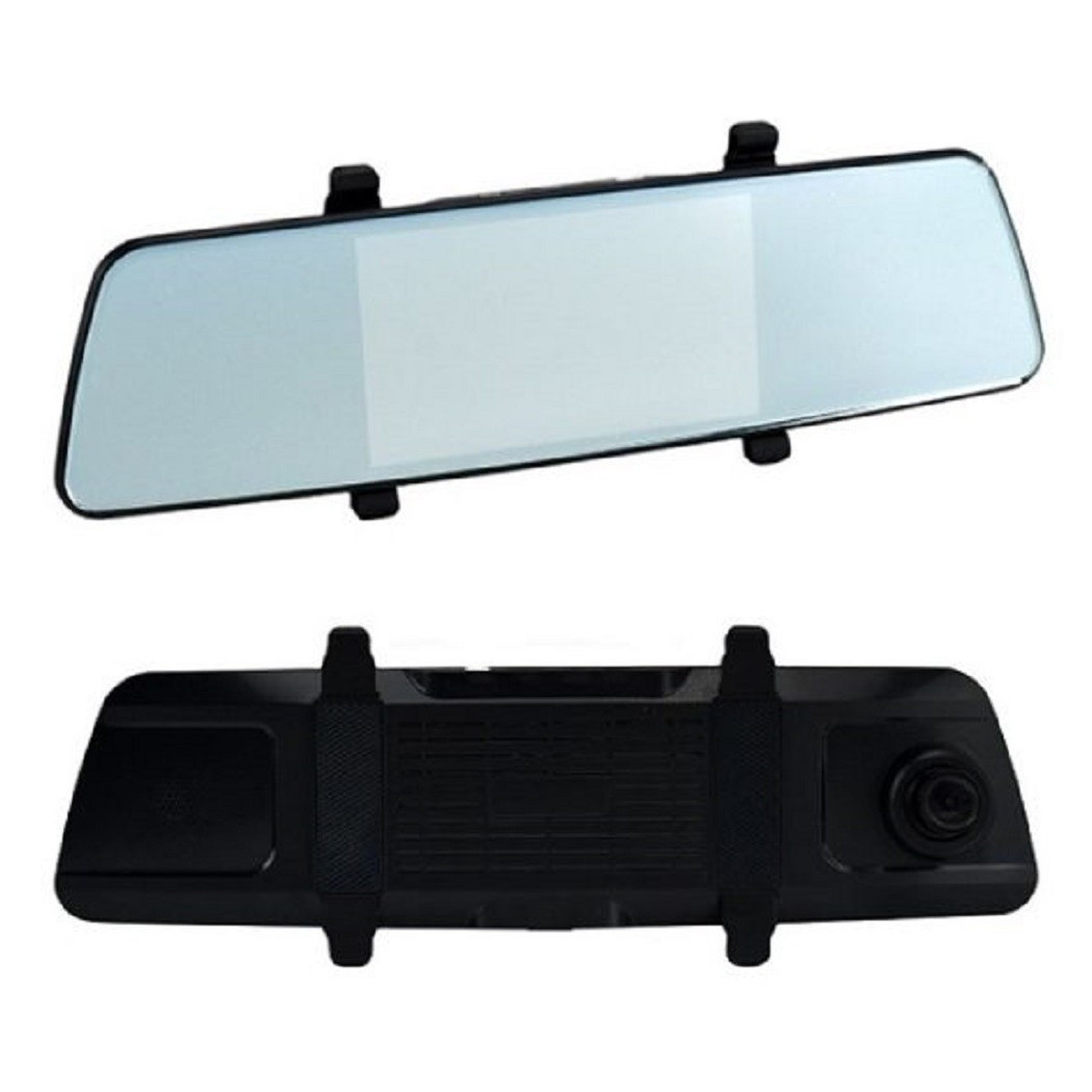 foto del prodotto trade shop videocamera dash cam per auto 5,5 quot touch screen specchietto retrovisore q ca579 