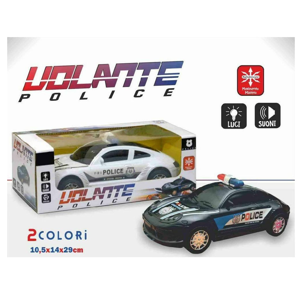 foto del prodotto trade shop volante police auto macchina polizia con luci e suoni giocattolo gioco bambini 