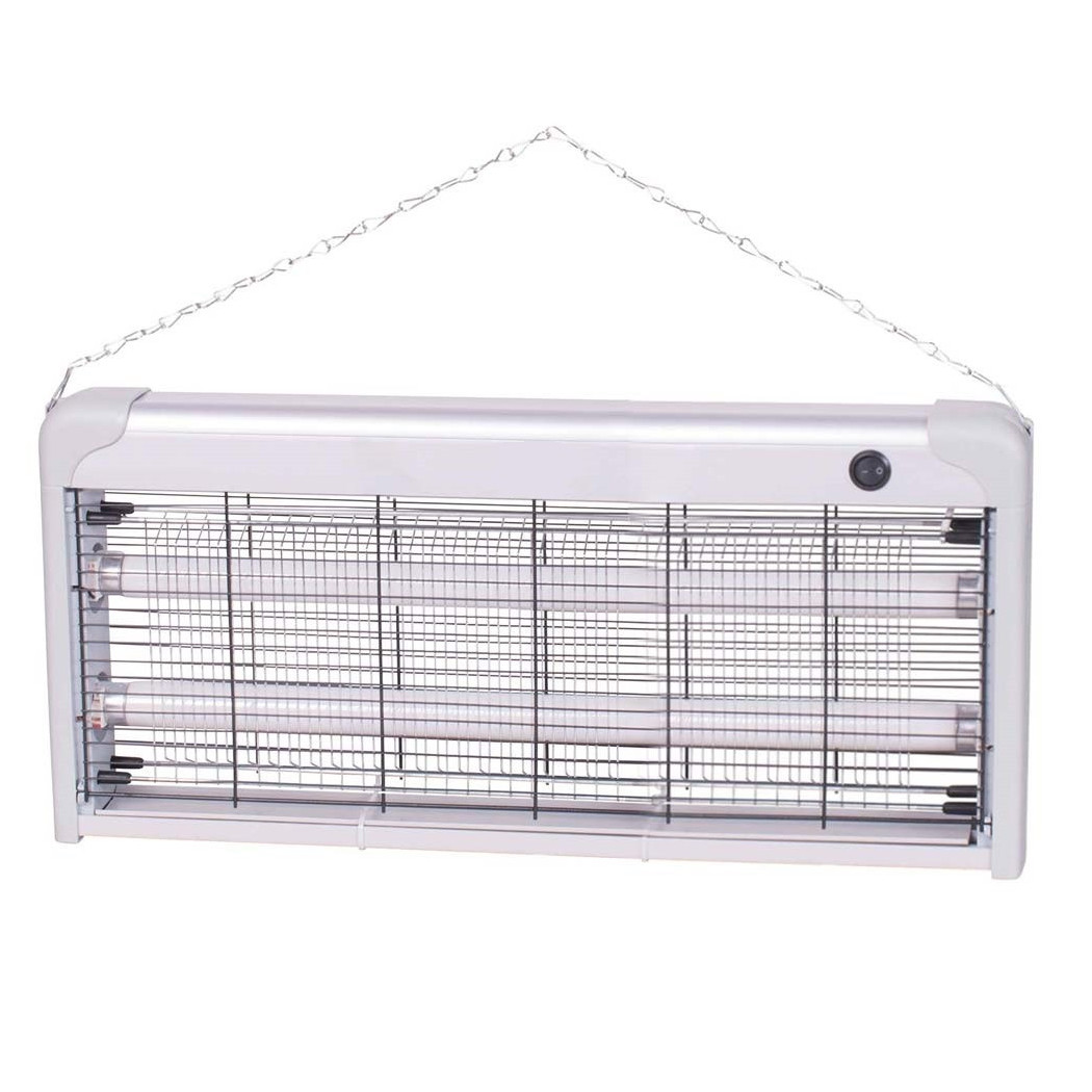 foto del prodotto trade shop zanzariera elettrica slim anti zanzare mosche 2 lampade uv led 30w 50 x 26 x 6cm 