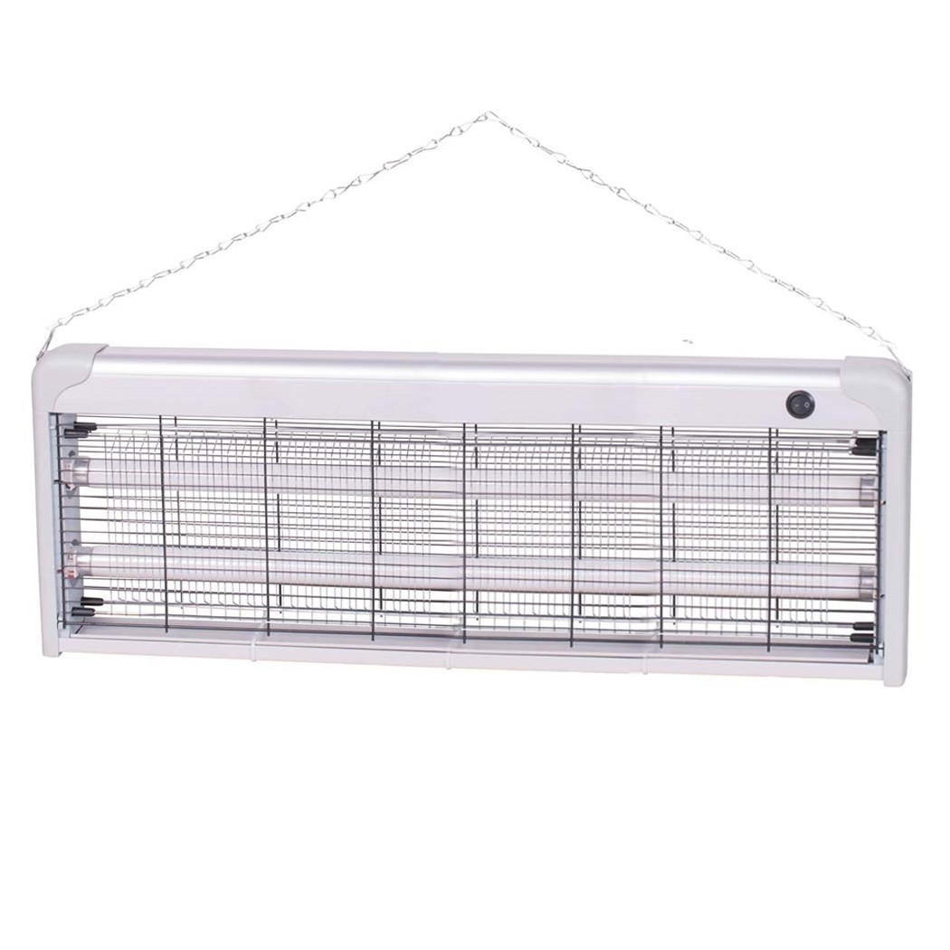 foto del prodotto trade shop zanzariera elettrica slim anti zanzare mosche 2 lampade uv led 40w 65 x 26 x 6cm 