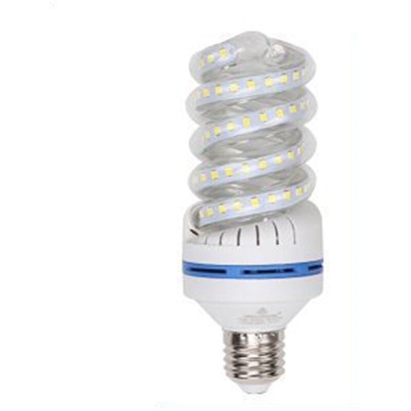 foto del prodotto tradeshop - trade shop traesio - lampadina led e27 24w 2280lm tortiglione vortice spirale luce naturale calda fredda - -bianco freddo -