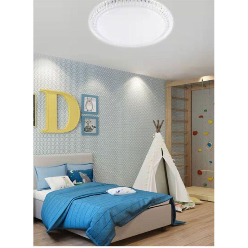 foto del prodotto tradeshop trade shop traesio plafoniera a soffitto rotonda ip20 45 w 3600lm luce fredda naturale fst 40a27214 bianco naturale 