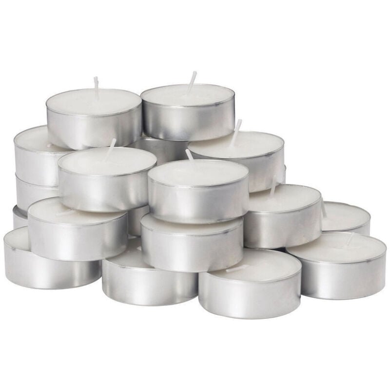 foto del prodotto traesio 20x bianco candele lumini 3.5 ore di tempo di combustione tea light trade shop
