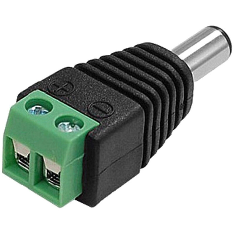 foto del prodotto traesio 4x connettori adattatori 12v balun bnc jack rca per dvr sorveglianza telecamere 4x alimentazione maschio trade shop