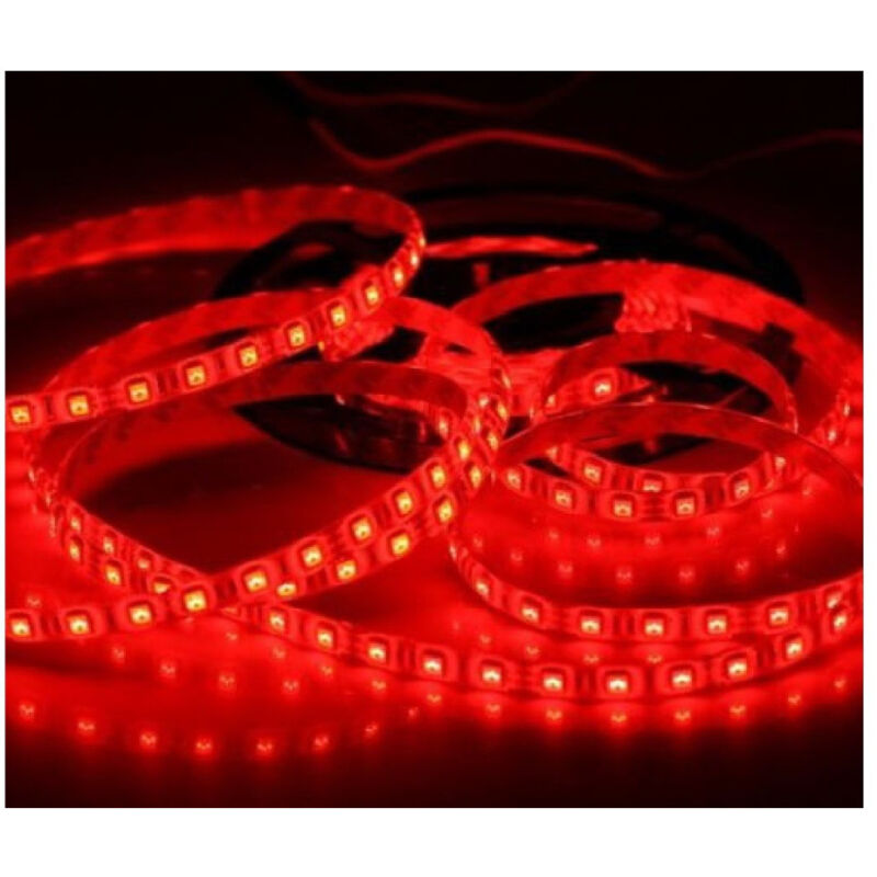 foto del prodotto traesio bobina striscia strip led 5050 flessibile 5mt adesiva luce interno esterno ip65 rosso trade shop